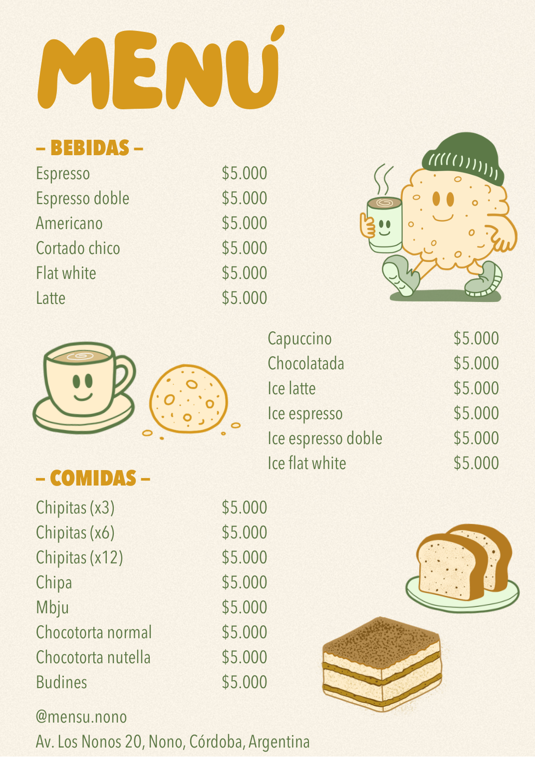 Menú de Mensú
